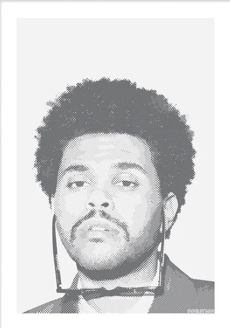 The Weeknd Line Art, The Weeknd Drawing, Face Outline, Random Drawings, Abel The Weeknd, Kitty Coloring, Celebrity Drawings, Music Posters, Cool Outfits For Men