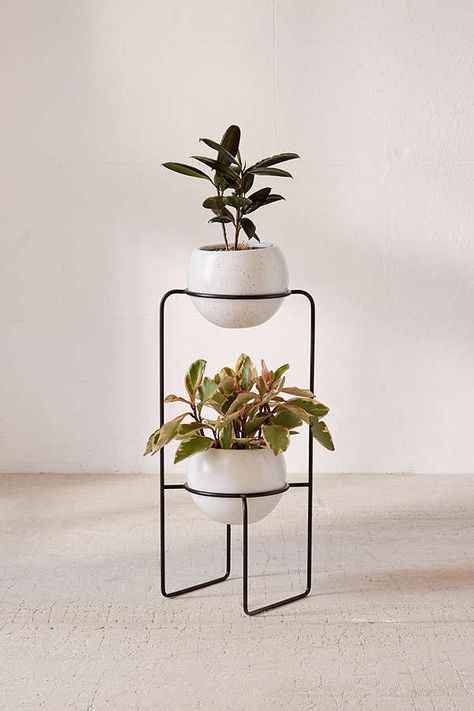 Urban Outfitters Mila Dual Standing Planter | Scandinavian Design Interior Living | #scandinavian #interior Standing Planter, Plant Stand, Urban Outfitters, Sign Up, Plants