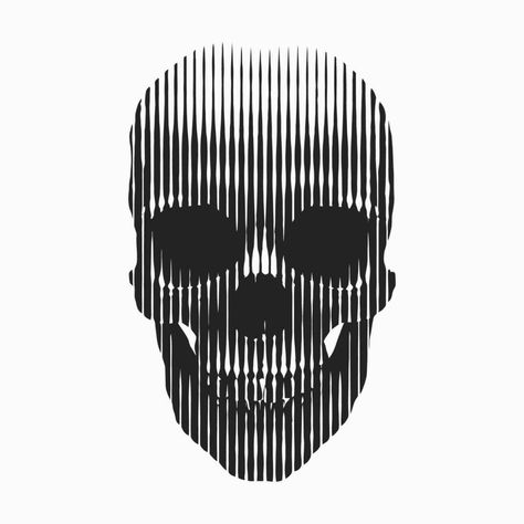 Line Art Skull, Skull Line Art, Vector Line Art, Noir Design, Vector Line, Skull Illustration, Skull Logo, Line Art Tattoos, Bleach Art