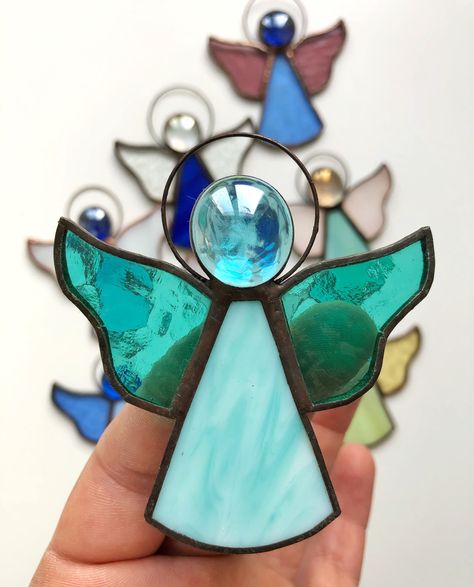 Excited to share the latest addition to my #etsy shop: Set of 1/3/10/20 Stained Glass Angel Christmas, Xmas tree Decor, Angel Ornament, Angel Pendants, New year Angel window hanging, tree toy https://etsy.me/3C7b5pf #christmas #glassangel #angelornament #angelfigurine Angel Handmade, Tiffany Glass Art, Angel Pattern, Stained Glass Gifts, Xmas Tree Decor, Stained Glass Angel, Glass Christmas Decorations, Hanging Tree, Stained Glass Suncatchers