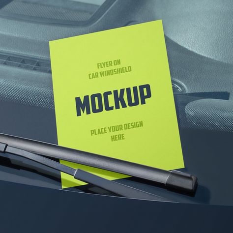 Free Flyer on Car Windshield Mockup PSD Car Mockup, Design Mockup Free, Flyer Mockup, Car Fix, Free Mockup Templates, Adobe Illustrator Tutorials, Free Textures, Greeting Card Template, Car Windshield