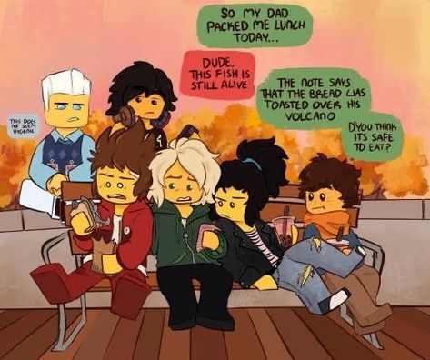 Lego Ninjago Minifigures, Lego Ninjago Lloyd, Ninjago Memes, Ninjago Kai, Lego People, Dragon Rise, Lego Craft, Lego Ninjago Movie, Nerd Girl