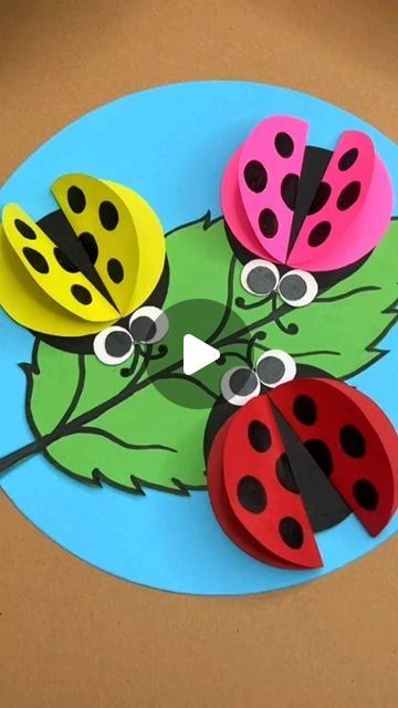 Artist 🎨 on Instagram: "Diy How to make easy Ladybug 🐞 paper craft tutorial/easy paper craft for kids #Ladybug # paper craft # activities # creative # art work #Instagram #instgram🎨🖌️" Ladybug Paper Craft, Fun Games For Adults, Paper Craft For Kids, Ladybug Crafts, Hair Flyer, Ladybug Art, Paper Craft Tutorials, Insect Art, Easter Activities