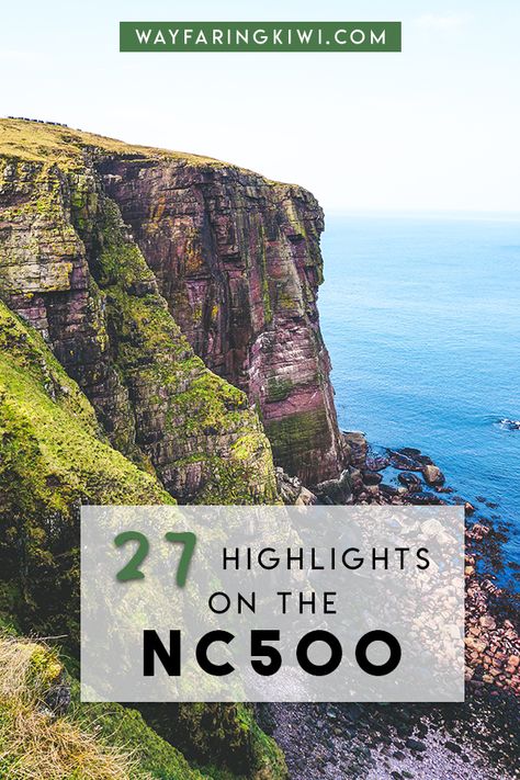 Discover the best NC500 Scotland highlights in my North Coast 500 itinerary! You'll learn the best things to do on the North Coast 500, places to eat on the NC500 and accommodation on the North Coast 500. Plus I've made a North Coast 500 map so you can find these locations easily! Don’t forget to save this to your travel board so you can find it later! Scotland Honeymoon, Nc500 Scotland, North Coast 500 Scotland, Oban Scotland, Scotland Photography, Inverness Scotland, Scotland Road Trip, North Coast 500, Scotland History