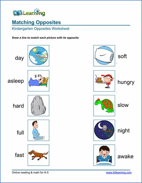 Kindergarten activities worksheets Opposites Worksheet, Aktiviti Tadika, English Worksheets For Kindergarten, Spatial Concepts, Opposite Words, English Lessons For Kids, School Worksheets, Free Preschool, Preschool Printables