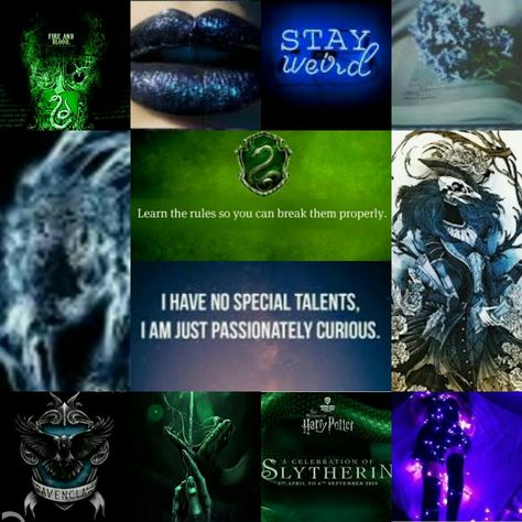 Raverin Aesthetic, Slytherin X Ravenclaw Aesthetic, Slytherin Things, Slytherin Ravenclaw, Potter House, Ravenclaw Aesthetic, Harry Potter Houses, Beginning Reading, Stay Weird