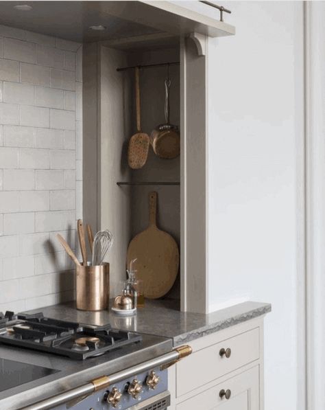 The Stove Alcove: Timeless Elements for My Kitchen Reno, Ch. 1 - Home Glow Design Stove Alcove, Niche Shelf, Recessed Shelves, Swedish Kitchen, Architecture Renovation, Recessed Cabinet, Timeless Kitchen, Classic Kitchen, Kitchen Stove