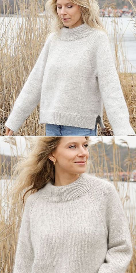 Super Simple Pullovers for Fall - Free Knitting Patterns Sweatshirt Knitting Pattern, Free Knitted Jumper Patterns, Free Turtleneck Knitting Patterns, Sweater Knitting Patterns Ladies, Cashmere Sweater Knitting Pattern, Womens Sweater Knitting Patterns Free, We Are Knitters Pattern, Free Knitting Patterns For Sweaters, Free Easy Knitting Patterns For Women