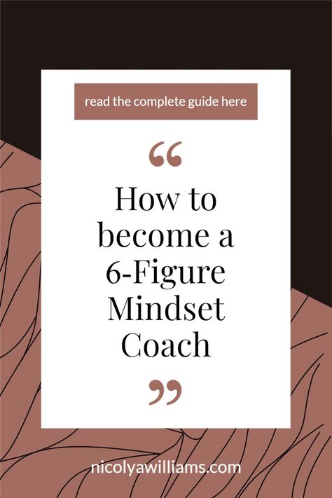 Coaching is the second fastest growing industry next to IT and we all know how fast IT is growing. If you're thinking about starting a career in Mindset coaching, with mindset coaching and are curious on how to become a 6-figure Mindset Coach, click here to read the guide! Life Coach Certification, Life Coaching Business, Cognitive Behavior, Mindset Coach, Health And Wellness Coach, Business Life, Coaching Tools, Private Practice, Positive Results