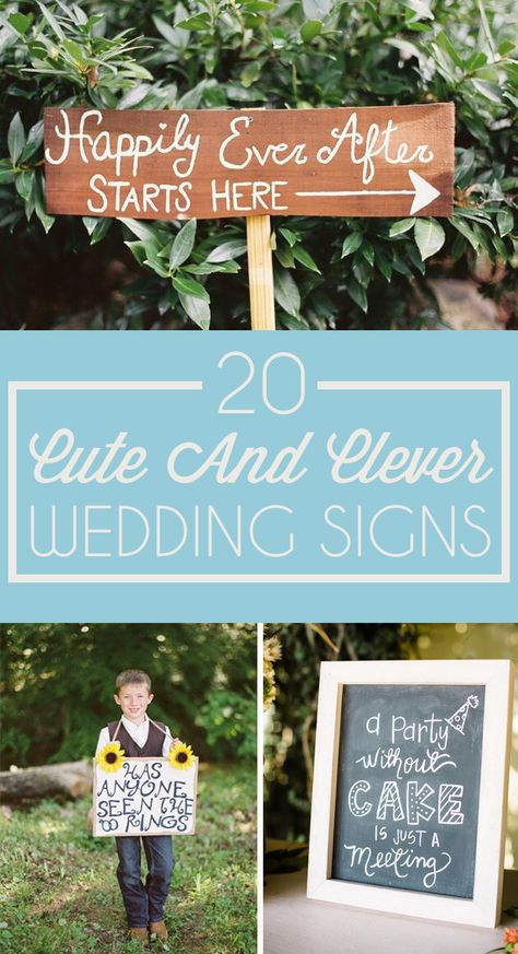 20 Cute And Clever Wedding Signs That Add A Little Somethin' To The Party Signs At Weddings Reception Cute Ideas, Wedding Signs Sayings, Bridal Signs Cute Ideas, Fun Wedding Signs Receptions, Sayings For Wedding Signs, Fun Wedding Signs Funny, Funny Wedding Signs Hilarious, Funny Wedding Signage, Cute Wedding Signs Quotes