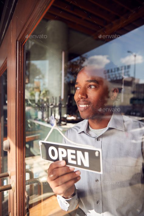 Coffeeshop Photoshoot, Coffee Shop Owner, Atelier Ideas, Coffee Shop Branding, Open Sign, Open Shop, Vision Board Photos, Open Signs, Restaurant Owner