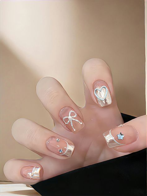 Pink Pastel Nails Design, Nail Tay Cute, Simple Nude Nail Designs, French Manicure Matte, Coquette Nails Aesthetic, Pastel Nails Spring, Cute Nails Simple, Almond Nails White, Short Nails Almond