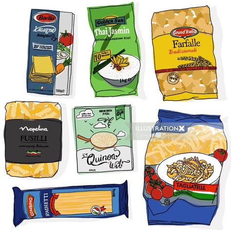 Food packaging collections Illustration Packaging Design, Recipe Book Printables, Packaging Illustration, Illustration Packaging, Drawing Illustrator, Sticker Design Inspiration, Food Sketch, Food Clipart, Food Illustration Art