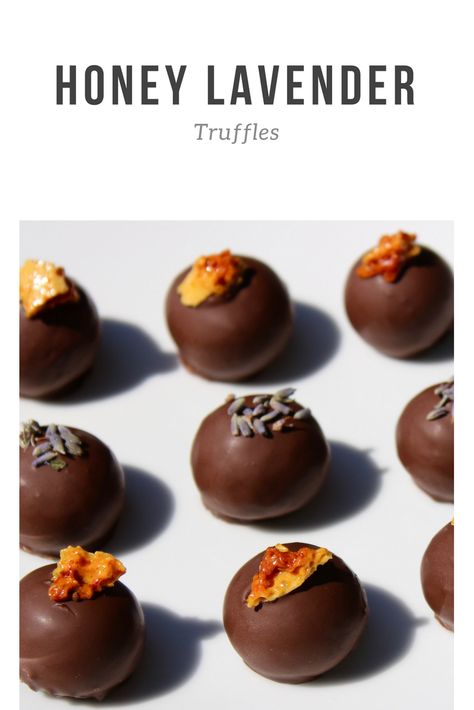 Honey Lavender Truffles, Honey Truffles, Lavender Truffles, Chocolate Bonbons Recipe, Honey Crunch, Bon Bons Recipe, Truffle Recipes, Mystical Design, Do Not Judge