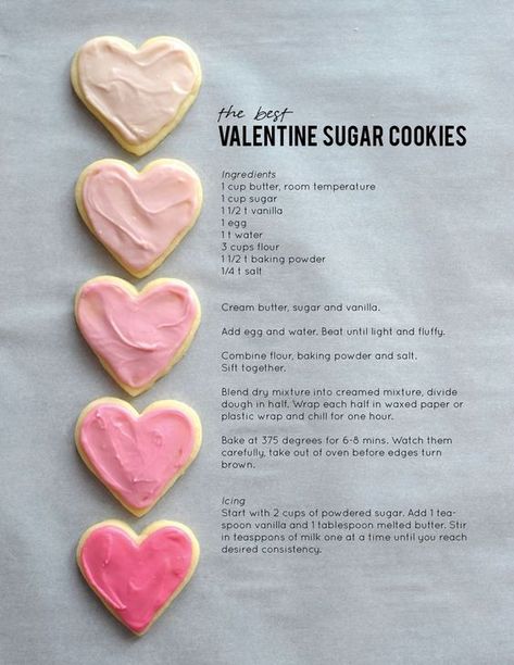 the best valentine sugar cookies / alice and lois Valentine Sugar Cookie Recipe, Kuih Lapis, Resep Diet Sehat, Valentine Sugar Cookies, Pretty Office, Designer Cakes, Resep Diet, Valentine Desserts, Sugar Cookie Recipe