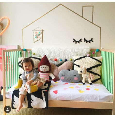 Adore Ikea Cot, Ikea Toddler Bed, Ikea Sniglar Crib, Kids Bedroom Space, Nursery Designs, Ikea Kura, Big Kids Room, Kids Bedroom Inspiration, Casa Container