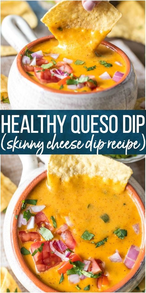 Healthy Cheese Dip, Easy Healthy Dips, Healthy Queso, Keto Queso, Healthy Dip Recipes, Queso Dip Recipe, Dip Healthy, Healthy Appetizers Easy, Cheese Queso