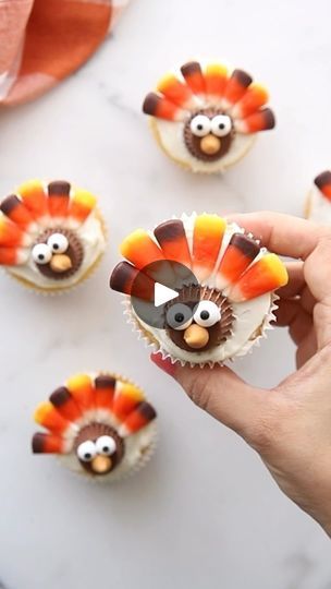 105 reactions · 5 comments | Save this post for the most Adorable Turkey Cupcakes.

So easy to make even kids can do it! 

In fact, give them these to make after thanksgiving dinner so the adults can relax.

Find all the details on our site: https://thecraftingchicks.com/candy-corn-turkey-
thanksgiving-cupcakes/

Or leave a comment and I’ll message you a clickable link.

#craftingchicks #cupcakes #cupcake #cupcakedesign #cupcakeideas #cupcaketime #cupcakestagram #cupcakesofinstagram #cupcakesfordays #instacake #cake #dessert #sweet #baker #baking #feedfeed #f52grams #bakersofinstagram #food #cakeitorleaveit | The Crafting Chicks | Creative Ideas for Everyday life | Paul Russell · Lil Boo Thang Thanksgiving Day Cupcakes, Turkey Cupcakes Thanksgiving, Turkey Cupcakes Ideas, Cupcake Turkey, Thanksgiving Cupcake Ideas, Turkey Desserts, Friendsgiving Menu, Easy Cupcakes Decoration, Turkey Cupcakes