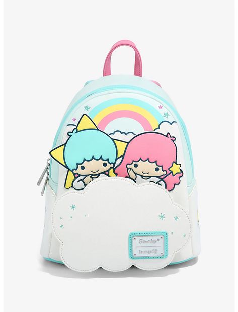 Kiki And Lala, Sanrio Backpack, Kawaii Purse, Lounge Fly, Sanrio Bags, Sanrio Little Twin Stars, Kiki Lala, Sanrio Bag, Loungefly Mini Backpack