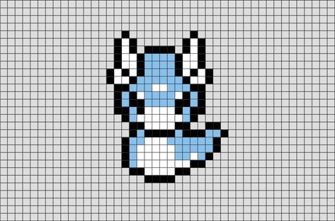 Grille Pixel Art, Pixel Art Animals, Pokemon Pixel Art, Pixel Pokemon, Pixel Art Minecraft, Pola Kotak, Pokemon Pixel, Modele Pixel Art, Pokemon Cross Stitch