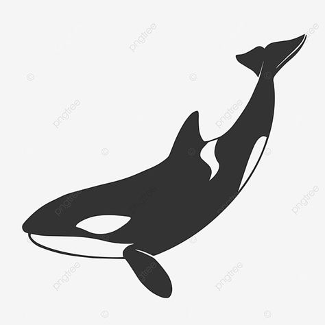 Orca Svg Free, Orca Silhouette, Orca Drawing, Whale Vector, Whale Silhouette, Orca Art, Side View Drawing, Fishing Png, Orca Tattoo