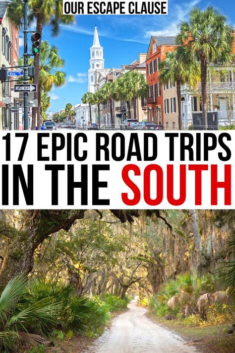 Looking for the best road trips in the south? From sublime cities to national parks, here are the best southern road trip ideas! deep south road trip itineraries | southeast usa road trip ideas | road trip south usa | road trip southeast usa Southern Usa Road Trip, Southeast Road Trip U.s. States, Road Trip Apps, Southern Road Trips, Southern Usa, Beach Road Trip, Usa Road Trip, Best Road Trips, Southern Travel