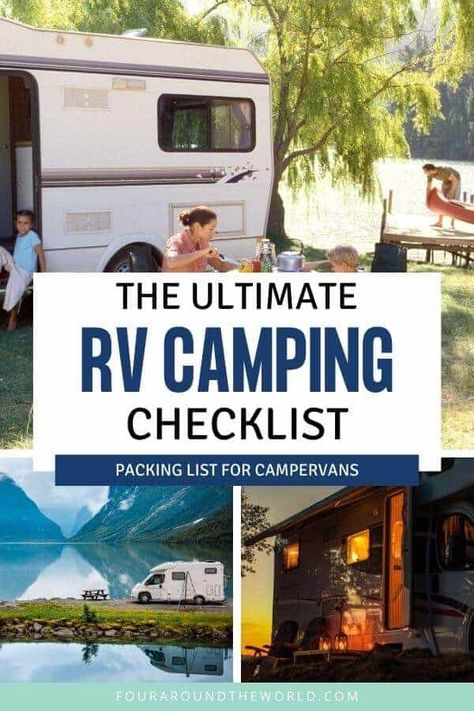 Glamping Tips, Camping Supply List, Rv Design, Camping Checklist Family, Rv Camping Trips, Camping Essentials List, Rv Camping Checklist, Essentials Checklist, Camping Packing List