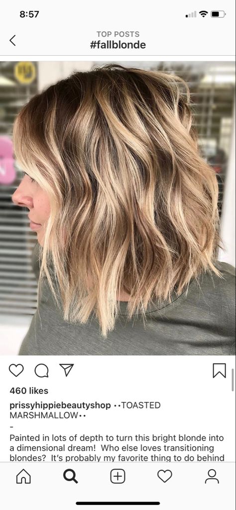 Hair Color Ideas For Blonde Fall, Fall Curls Hair Colors, Fall Hair Colors Bayalage, Fall Medium Length Hair Color, Biolage Highlights Short Hair, Women’s Hair 2023 Fall, Fall Hair Colors For Thinning Hair, Fall Blonde Straight Hair, Fall Haircolor Short Hair