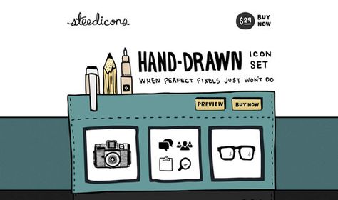 25 Examples of Illustration and Hand Drawn Elements in Web Design #web #design #inspiration #layout #webdesign Product Sketch, Logos Retro, Vintage Logos, Store Window Displays, Hand Drawn Type, One Page Website, Hand Drawn Icons, Design Theory, Logo Type