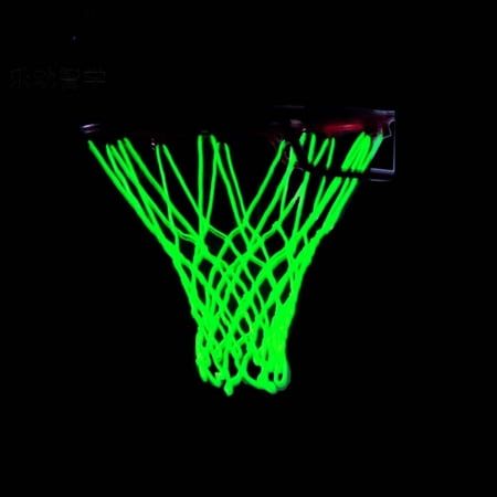 Outdoor Luminous Basketball Net Basketball Stand Replacement Net Night Basketball Sports Features: During the day, the basketball net absorbs sunlight from the sun; at night, the basketball net naturally fluoresces. Our basketball net has 12 rings, which fits any standard basketball hoop. This luminous basketball net is suitable for almost all basketballs in school playgrounds or public outdoor recreational basketball hoops. Our luminous basketball net is made of cotton and nylon, which means it Glow In The Dark Basketball, Night Basketball, Outdoor Basketball Court, Basketball Accessories, Basketball Net, Christmas Clearance, Basketball Hoops, Light Energy, Basketball Hoop