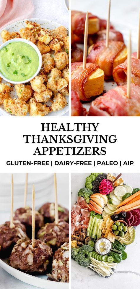 Healthy Thanksgiving Appetizers, Gluten Free Dairy Free Appetizers, Gluten Free Finger Foods, Thanksgiving Appetizers Healthy, Dairy Free Thanksgiving, Paleo Thanksgiving Recipes, Veggie Appetizers, Winter Appetizers, Nightshade Free Recipes