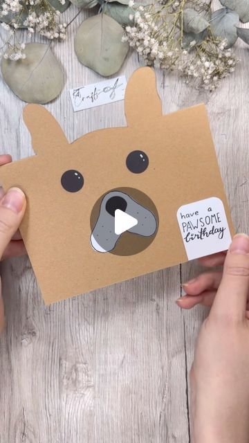 Katharina Tarta Crafts on Instagram: "🐈 Have you seen my cat version of this card? 😁 I didn’t want to exclude dog people, so I thought I might as well make a dog version of this card too 😁

I never had a dog nor a cat, but I think if I had to choose I‘d say I am more of a cat person 🐈
What about you? 
Are you a cat or a dog person? 

And can you be both? 🤔

Anyway, I hope you like this cute little card idea, regardless of your pet preference 😉 And if not, maybe you know someone who might like this as their birthday card 😉

#birthdaycard #kidscrafts #cardmaking #basteln" Dog People, Cat Cards, Can You Be, Cat Person, Have You Seen, Greetings Cards, My Cat, Your Pet, Dog Person