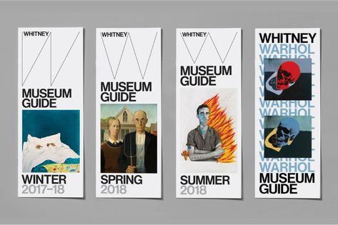 Museum Branding, Rack Cards Design, Museum Guide, Ticket Design, Art Exhibition Posters, Museum Poster, Rack Card, Whitney Museum, Designer Art