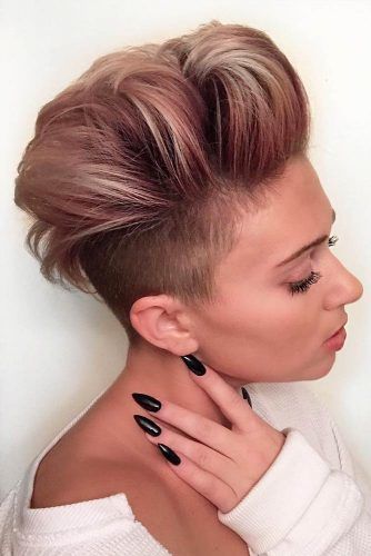 Half Shaved Head, Half Up Hairstyles, Pompadour Haircut, Pompadour Fade, Hair Trends 2015, Half Shaved Hair, Pompadour Hairstyle, Half Shaved, Quiff Hairstyles