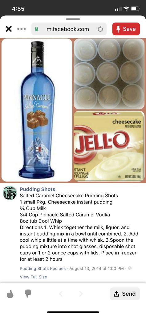 Carmel Vodka Drinks, Carmel Vodka, Salted Caramel Vodka, Pudding Shot Recipes, Shots Alcohol Recipes, Jello Shots Vodka, Jello Pudding Shots, Butterscotch Recipes, Vodka Recipes Drinks