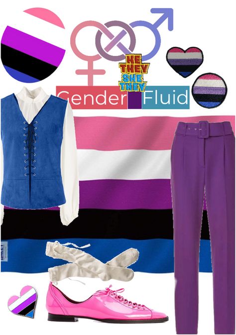 gender fluid Outfit | ShopLook Gender Fluid Clothes, Gender Fluid Outfit, Sneet Snart, Gender Fluid Aesthetic, Genderfluid Outfits, Fluid Aesthetic, Lgbtq Outfit, Fluid Fashion, Gender Fluidity