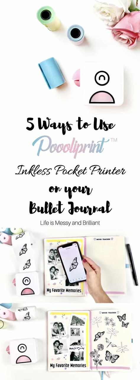 How to Poooliprint, Pocket Printer, Bullet Journal how to, bullet journal spread, bullet journal memories, bullet journal mood tracker Bullet Journal Contents, Pocket Printer, Bullet Journal Hacks, Bullet Journal Printables, Mini Printer, Adult Colouring Pages, Bullet Journal Mood, Planner Pdf, Bujo Inspiration