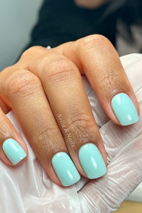 Akzentz / Luxio Marina | Turquoise nails | Short nails | Classic nails | Luxury Manicure | Torontonails   Luxurymanicurist #toronto #torontonailtechnician #torontonailsalon #Luxiogel #akzentz #selfcare #nailcare #russianmanicure #efilemanicure #gelnails #nailinspo #nailtrends2024 #summernails #Springnails Turquoise Nails Short, Manicure Natural Nails, Nails Turquoise, Manicure Natural, Luxury Manicure, Nails Classic, Nails Luxury, Turquoise Nails, Damaged Nails