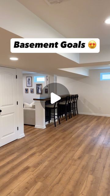 Small Basement With Bar, Basement Set Up Ideas Layout, Kitchen In Basement Ideas, Home Office Ideas Basement, Home Rec Room, Basement Set Up, Basement Refinishing Ideas, Basement Ledge Decorating Ideas, Rec Room Bar Ideas