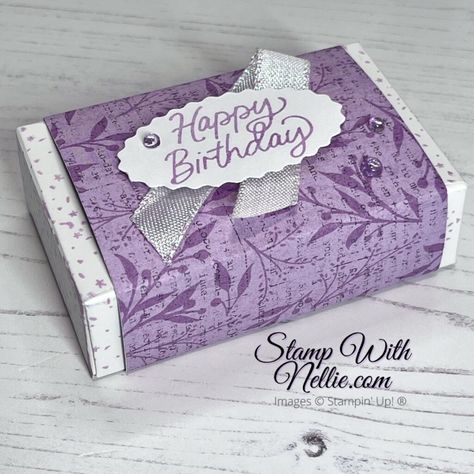 Decorate An Envelope, Box Tutorial, Decorated Envelopes, Envelope Box, Birthday Stamps, Envelope Punch Board, Treat Holder, Treat Box, Birthday Treats