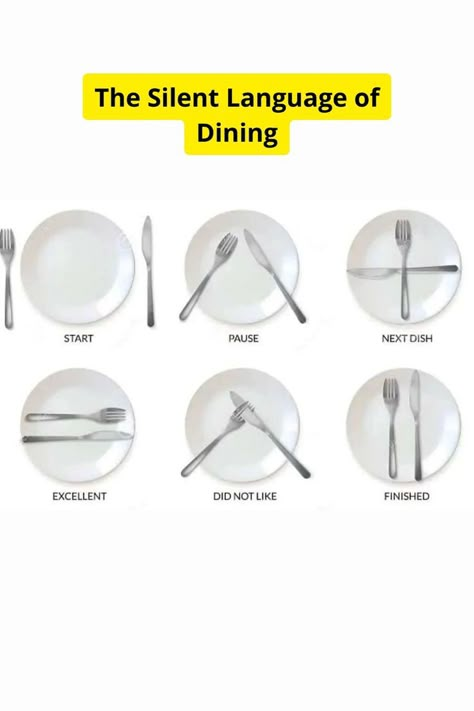 Utensil Placement Etiquette, Dining Table Etiquette, Cutlery Etiquette Table Settings, Proper Silverware Placement, Cutlery Language, Fine Dining Etiquette, Dining Etiquette Table Manners, Utensil Placement, Cutlery Placement