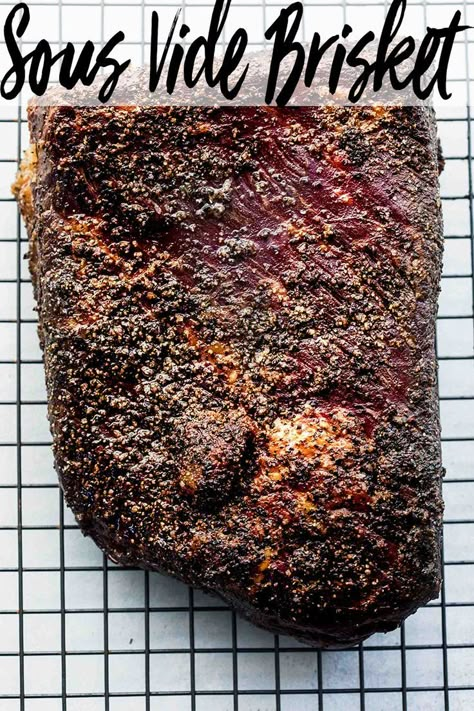 Sous Vide Brisket, Sous Vide Recipes Beef, Brisket Dry Rub, Sous Vide Cooking Times, Instant Pot Sous Vide, Best Brisket, Sous Vide Chicken Breast, Brisket Seasoning, Anova Sous Vide