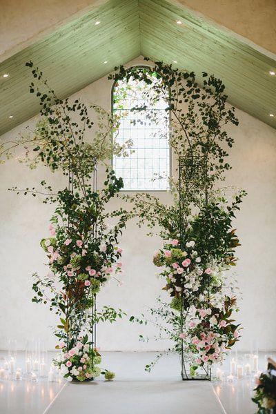 Patrice Maro | 04/30/2022 | Proposal Flower Columns, Indoor Wedding Ceremony, Tall Centerpiece, Wedding Alters, Stand Flower, Floral Installation, Floral Installations, Wedding Arches, Flower Installation