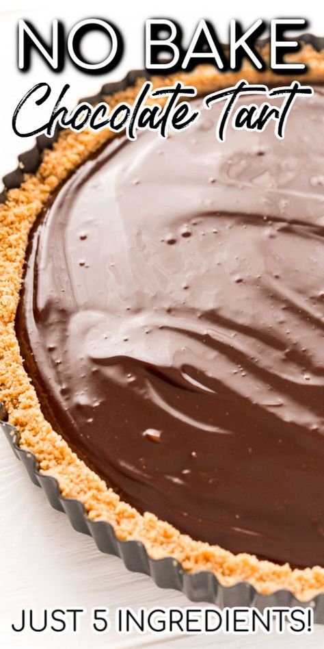 Milk Chocolate Tart, Graham Cracker Crust Pie Recipes, Graham Cracker Dessert, Tart Crust Recipe, Chocolate Pie Filling, Easy Chocolate Pie, Cracker Dessert, Graham Cracker Crust Recipe, Chocolate Graham Cracker Crust