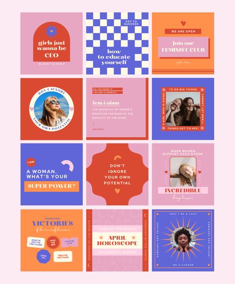 Instagram Design Layout, 타이포그래피 포스터 디자인, Instagram Template Design, Instagram Graphic, 카드 디자인, Instagram Layout, Social Media Design Inspiration, Template Instagram, Instagram Feed Ideas