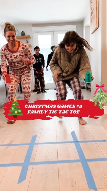 Tic Tac Mistletoe Game, Candy Memory Game, Tic Tac Toe Cup Game, Flip Cup Tic Tac Toe Game, Christmas Team Games For Family, Tic Tac To, Tic Tac Toe Christmas Game, Tic Tac Toe Relay Race, Human Tic Tac Toe Game