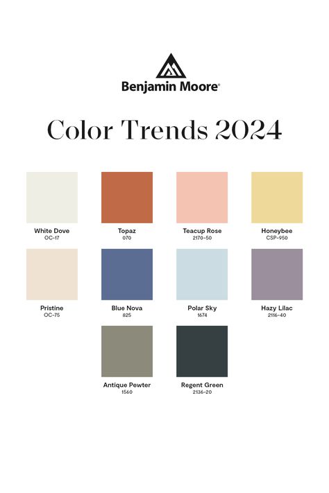 2024 Color, Pola Bordir, Color Trends Fashion, Benjamin Moore Colors, Hus Inspiration, Color Palette Design, Colour Pallette, Colour Pallete, Paint Colors For Home