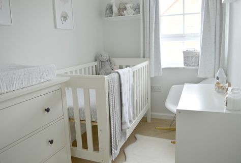 Baby Girl Nursery Tour | Sophie Ella and Me Neutral Small Nursery Ideas, Small Baby Bedroom Ideas, Very Small Nursery Ideas, Small Nursery Ideas Layout, Simple Small Nursery Ideas, Baby Room Small Space, Baby Nursery Ideas Small Room, Box Room Nursery Ideas, Small Baby Nursery Ideas