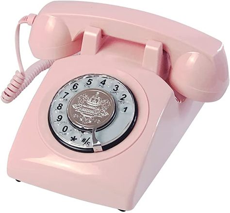 Corded Telephone, Pink Telephone, Toxic Environment, Rotary Dial Phone, Antique Phone, Telephone Vintage, Antique Fans, Vintage Phone, Rotary Phone