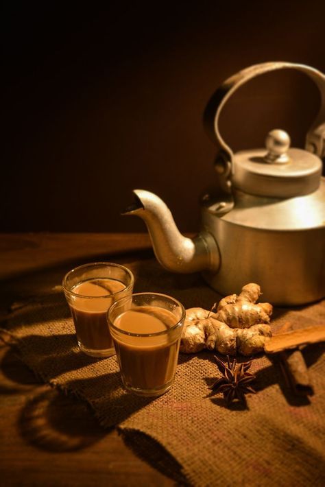 Karak Chai Aesthetic, Chai Photography, Masala Chai Recipe, Wedang Jahe, Chai Tea Recipe, Tea Wallpaper, Food Photography Background, Masala Tea, Chai Recipe